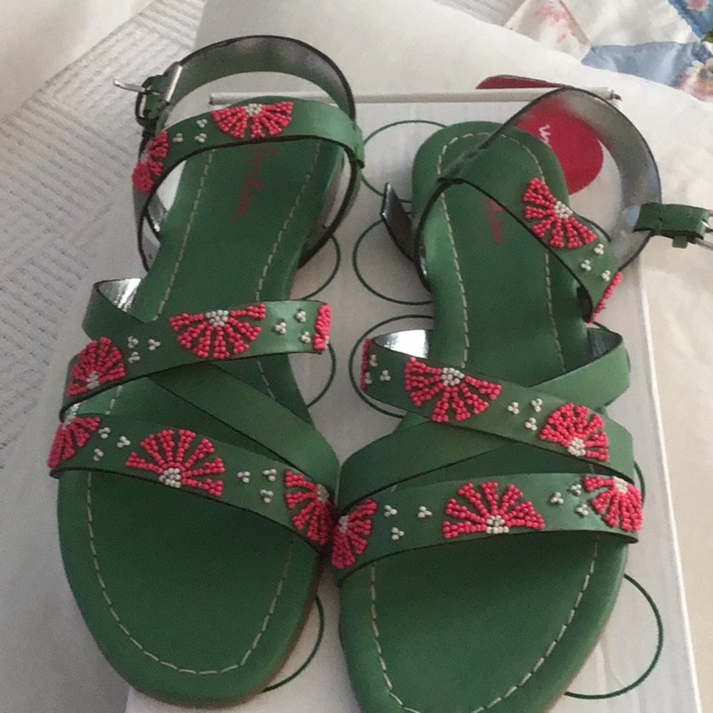 Boden beaded sandals. Size 10.